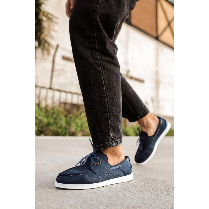 Mevsimlik Keten Ayakkabı  Mavi