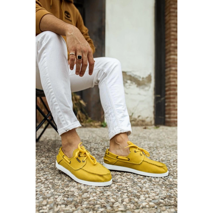 Mevsimlik Keten Ayakkabı  Sarı