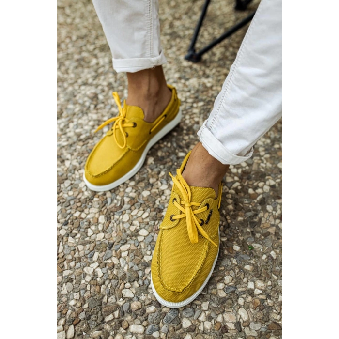 Mevsimlik Keten Ayakkabı  Sarı