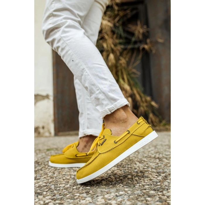 Mevsimlik Keten Ayakkabı  Sarı
