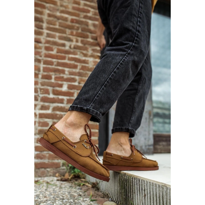 Mevsimlik Keten Ayakkabı  Taba