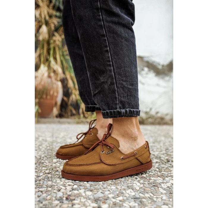 Mevsimlik Keten Ayakkabı  Taba