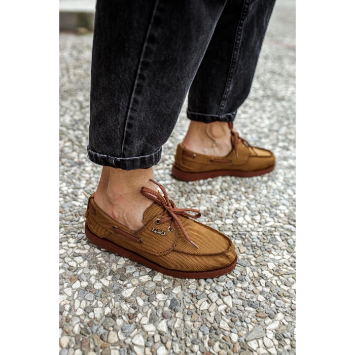 Mevsimlik Keten Ayakkabı  Taba