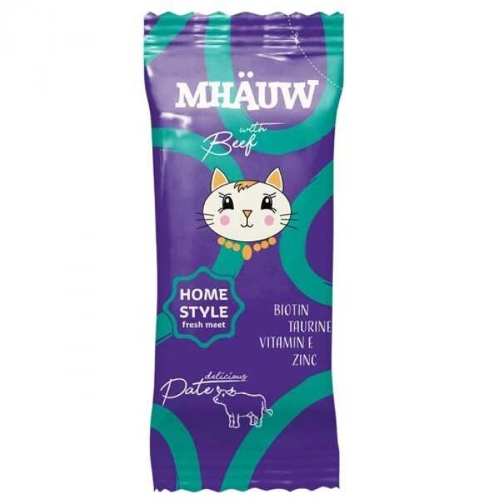 Mhauw Pouch Pate Beef Kedi Yaş sı 80 Gr