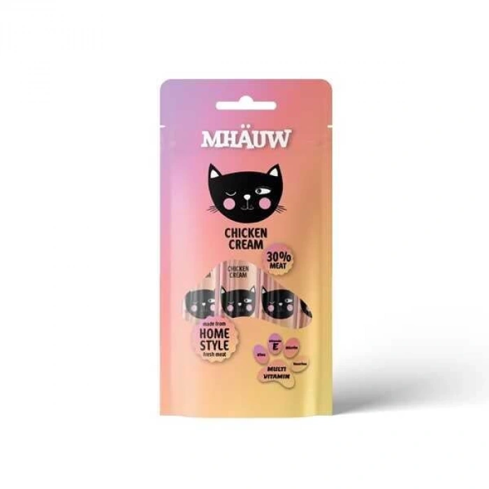 Mhauw Tavuklu Multi Vitaminli Kedi Ödül sı 4x15 Gr