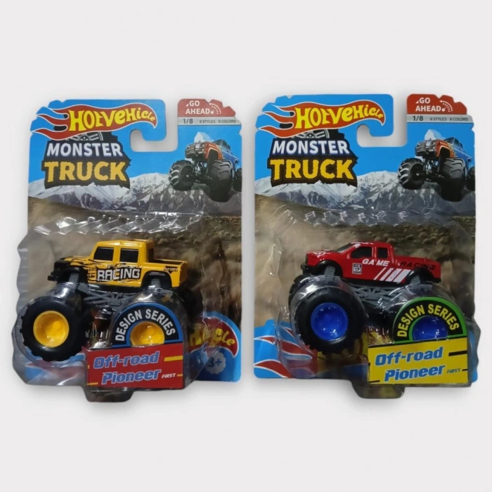 Mini Off-Road Araçlar 2li - Sarı Kırmızı