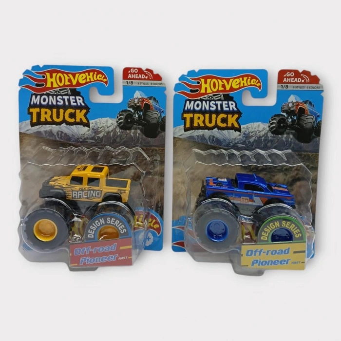 Mini Off-Road Araçlar 2li - Sarı Lacivert