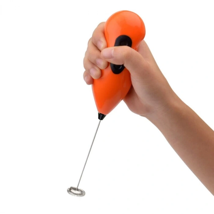 Mini Pilli Portatif Karıştırıcı Cappucino M Mikser - Renkli