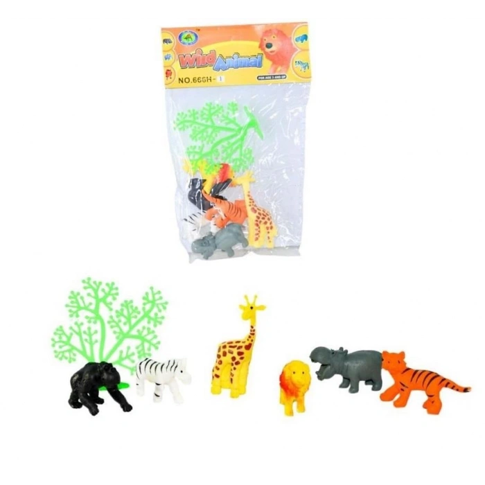 Mini Vahşi Hayvanlar Oyun Seti 7li