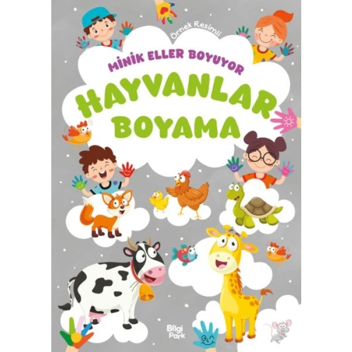 Minik Eller Boyuyor – Hayvanlar Boyama Kitabı (Örnek li)