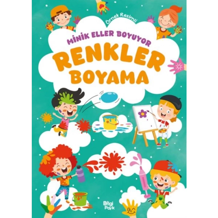 Minik Eller Boyuyor – Renkler Boyama Kitabı (Örnek li)