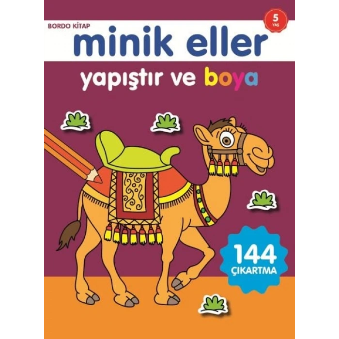 Minik Eller Yapıştır Ve Boya - Bordo