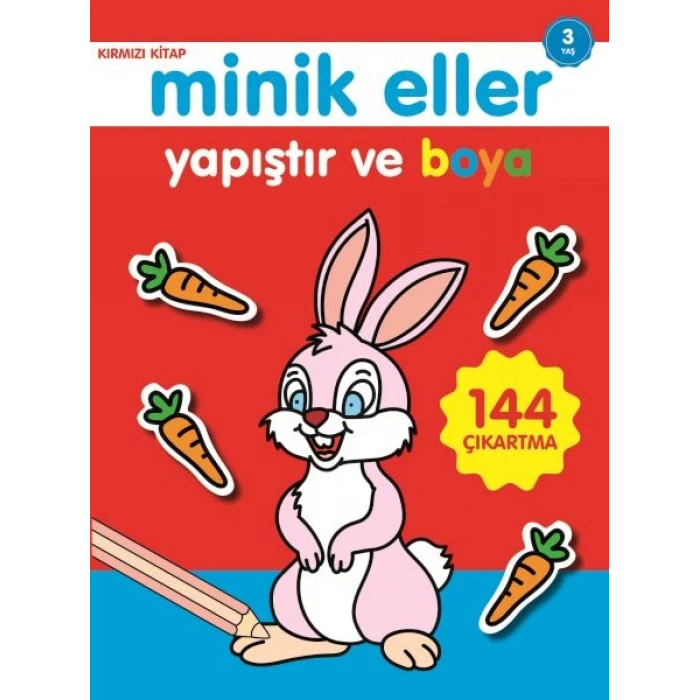 Minik Eller Yapıştır Ve Boya - Kırmızı