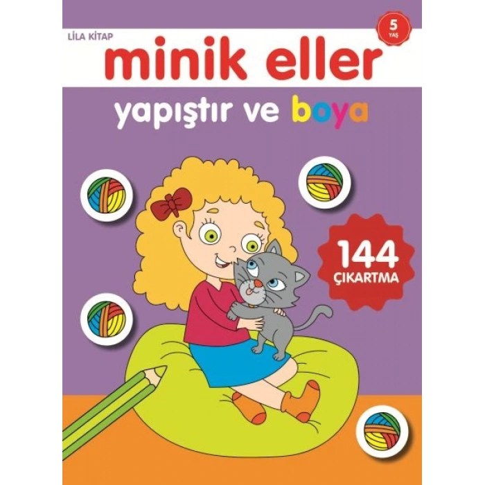 Minik Eller Yapıştır Ve Boya - Lila