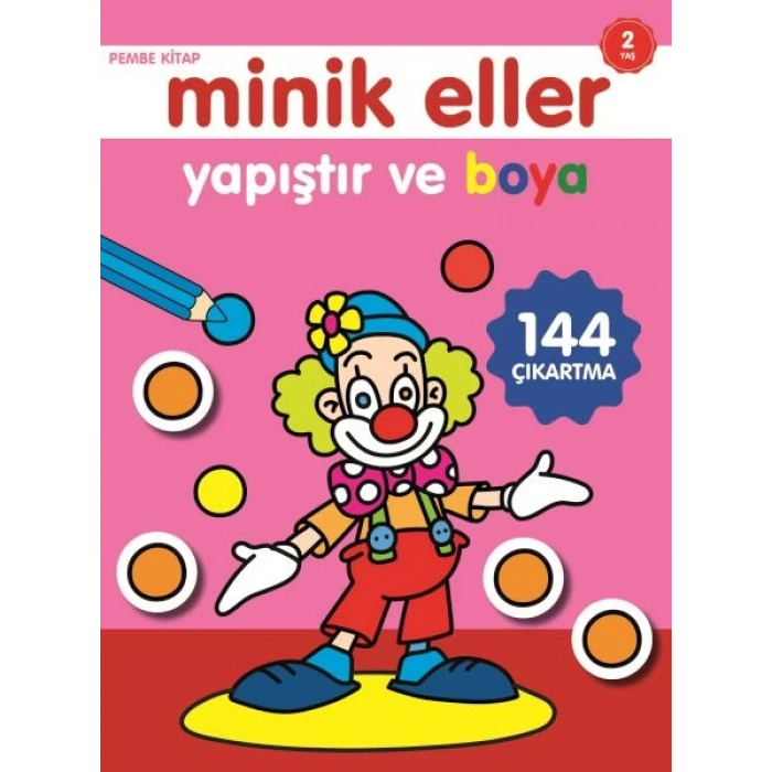 Minik Eller Yapıştır Ve Boya - Pembe
