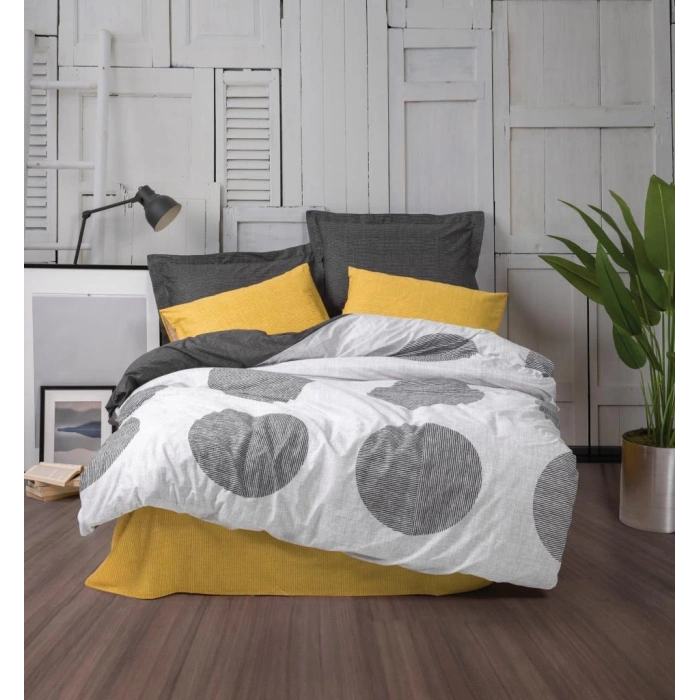 Modern Çift Kişilik Nev Takımı Dappled Sarı