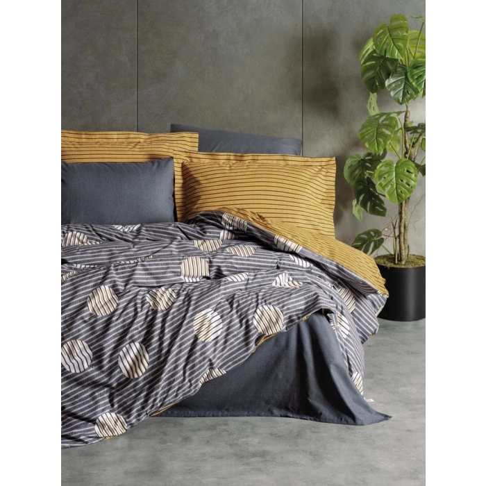 Modern Çift Kişilik Nev Takımı Strew Gri