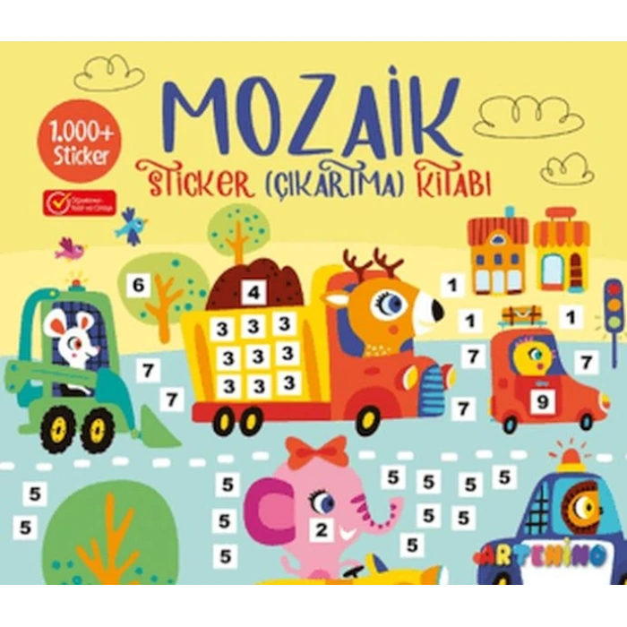 Mozaik  Çıkartma Kitabı - Sarı