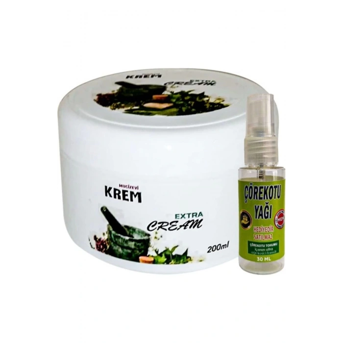 Mucizevi Krem Bölgesel Bakım Relax Kremi CRK:007 125 ml + Hediye 30 ml Çörek Otu Yağı