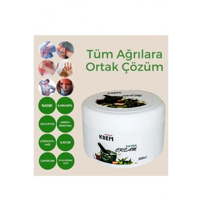 Mucizevi Krem Vücut ve Eklem Sızları için Bakım Kremi 200 ml x 3 adet