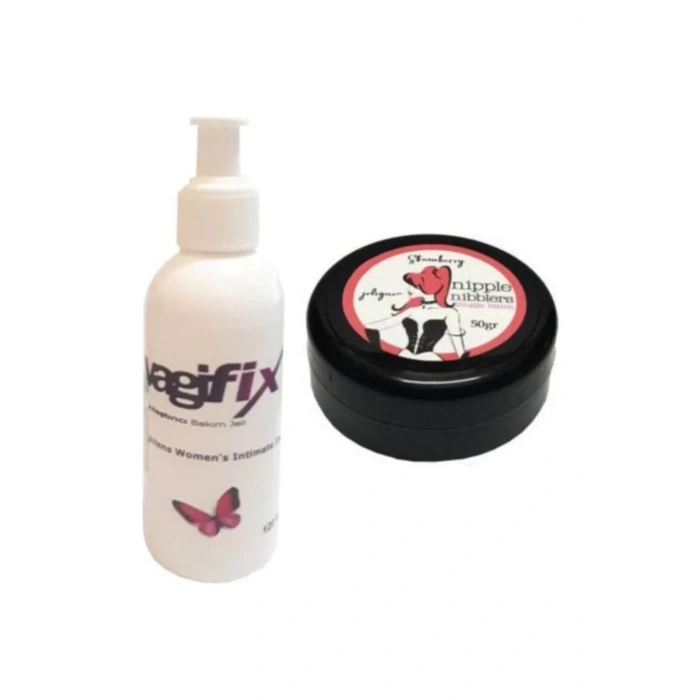 Mucizevi Nipple Nibblers Tingle Balm 50ML Çilekli Göğüs Bakım Kremi + Genital Bakım Kremi 120 ml