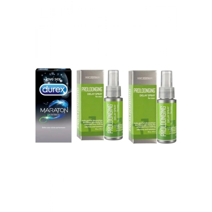 Mucizevi Proloonging 2 *Geciktıcı Sprey 59 Ml 80 Kullanım Maraton Prezarvatif 4 Lu