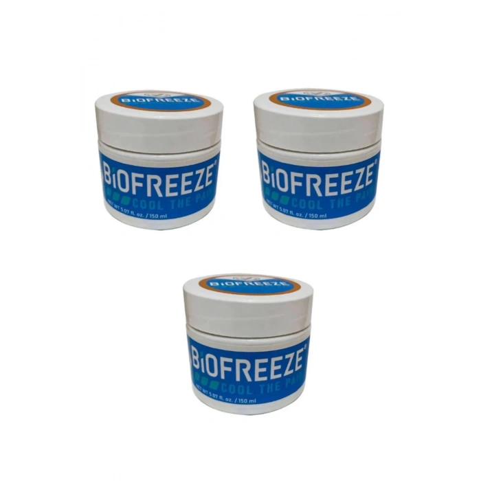 Natural Creams BioFreeze Bel Kas Diz Artrit Vücut Ağrı Masaj Kremi 3 ADET
