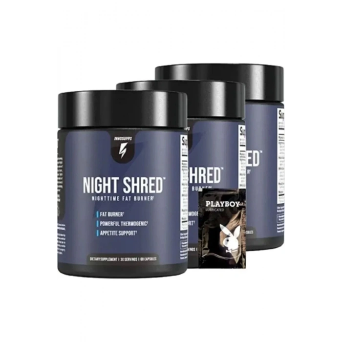 Night Shread Time Fat Burner Gece Yağ Yakma 60 Lı X 3 ADET + 1 Jel Hediye