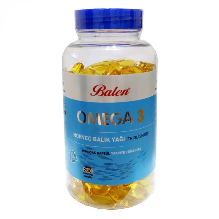 Omega 3 Norveç Balık Yağı İçeren 200 Kapsül (1380 MG -  Form)
