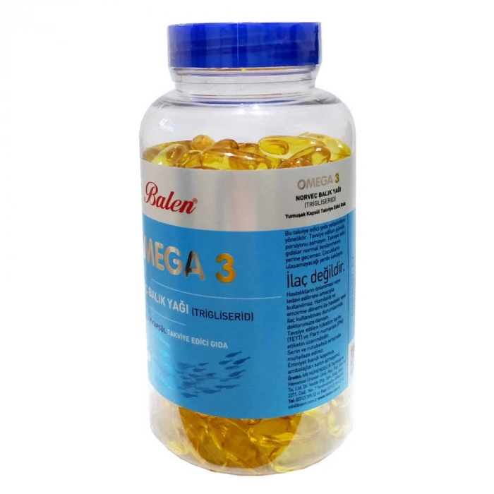 Omega 3 Norveç Balık Yağı İçeren 200 Kapsül (1380 MG -  Form)