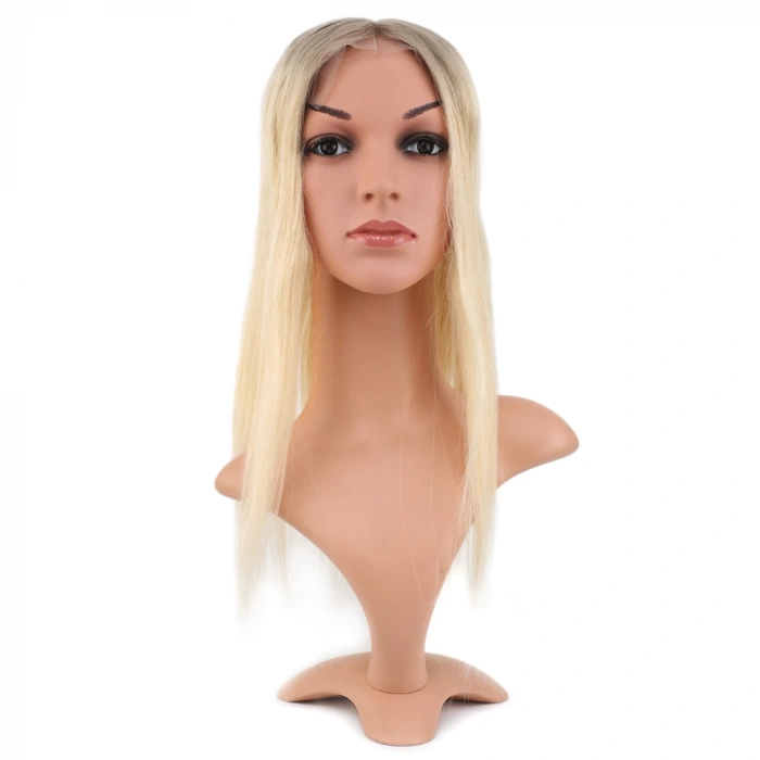 Ön Kısmı Ekstra Tül Rus Kumralı / Platin Ombreli Baby Taban Tepelik / 13x14cm