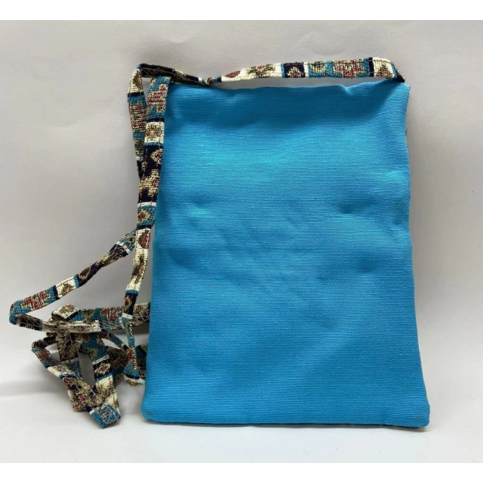 Otantik Desenli Fermuarlı Askılı Çanta Özel Dikim