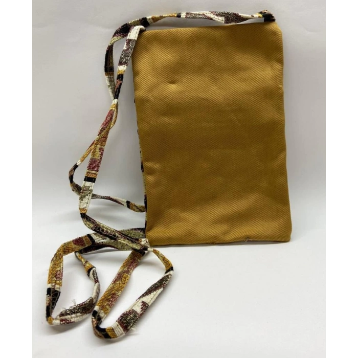 Otantik Desenli Fermuarlı Askılı Çanta Özel Dikim