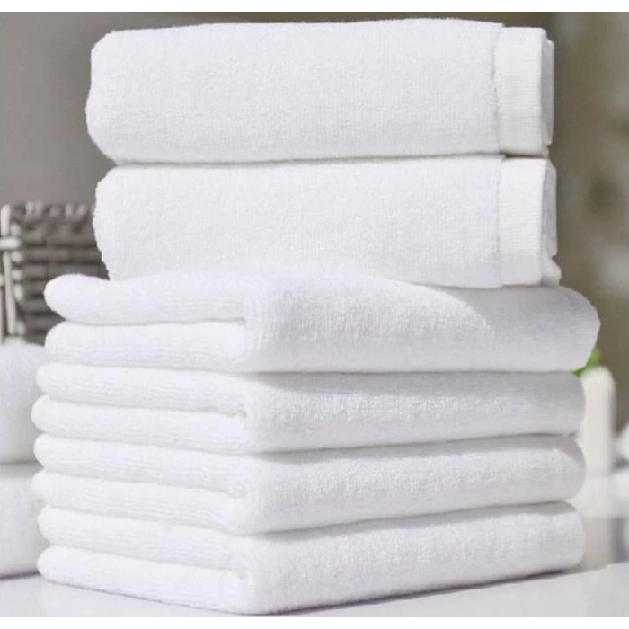 Otel Tipi 50x90 Yüz Havlusu Beyaz
