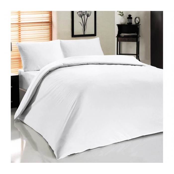 Otel Tipi Çift Kişilik Nev Takımı Beyaz