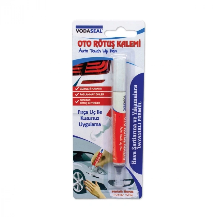 Oto Rötuş Kalemi Metalik Beyaz 5 ml