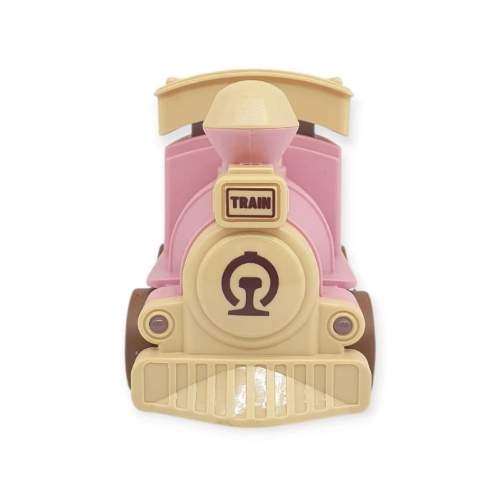 Oyuncak Tren Işıklı Sesli Bas Gitsin 14cm - PEMBE - 8068A