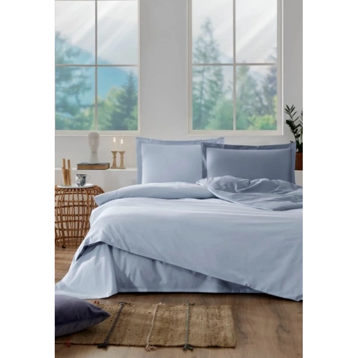 Özdilek Çift Kişilik Ranforce Nev Takımı Colourist Buz Mavisi Marina