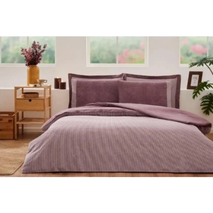 Özdilek Çift Kişilik Ranforce Nev Takımı Natural Deco Rose