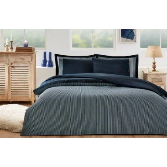 Özdilek Çift Kişilik Ranforce Nev Takımı Natural Lacivert