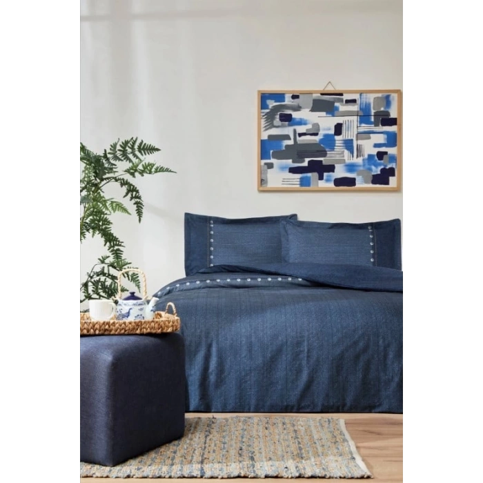 Özdilek Çift Kişilik Ranforce Nev Takımı Oregon Lacivert