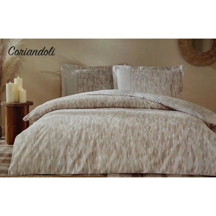 Özdilek Çift Kişilik Ranforce Nev Takımı Coriandoli Somon