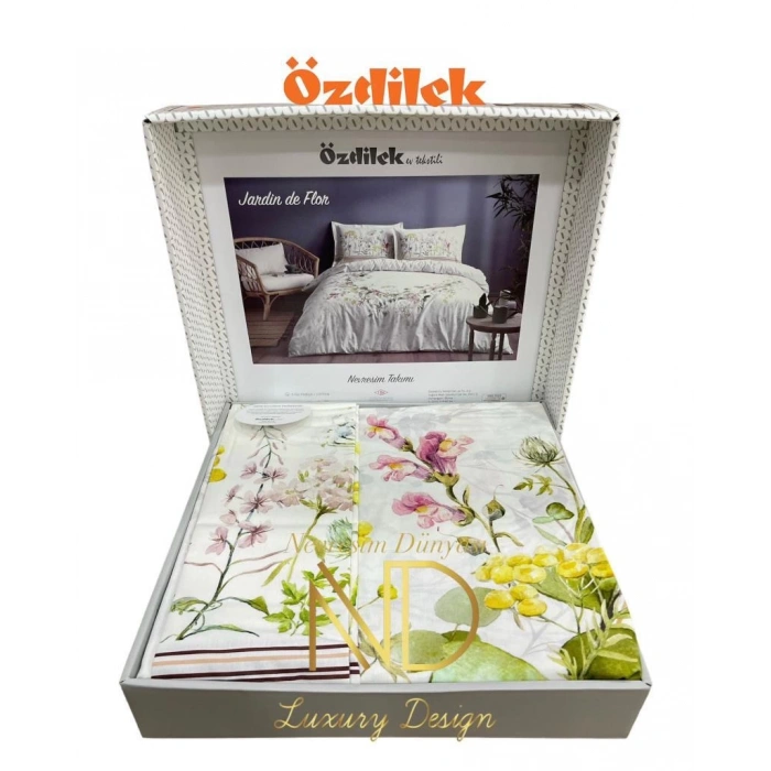 Özdilek Çift Kişilik Ranforce Nev Takımı De Flor Beyaz