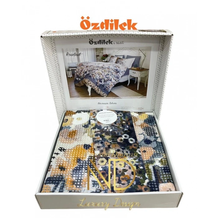 Özdilek Çift Kişilik Ranforce Nev Takımı Rosebud Sarı