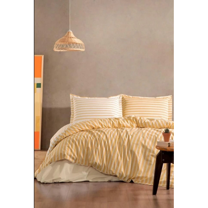 Özdilek Çift Kişilik Ranforce Nev Takımı Trioline Hardal