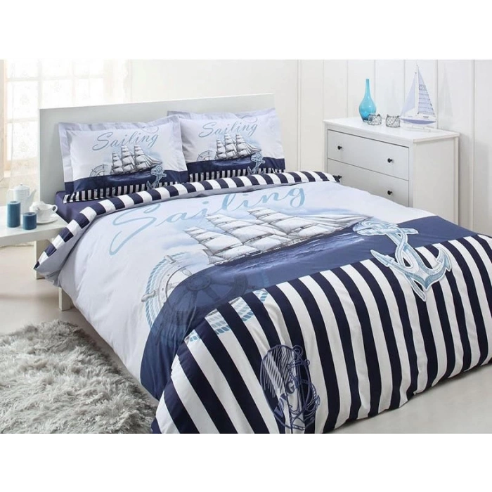 Özdilek Tek Kişilik Ranforce Nev Takımı Sailing Voyage Lacivert