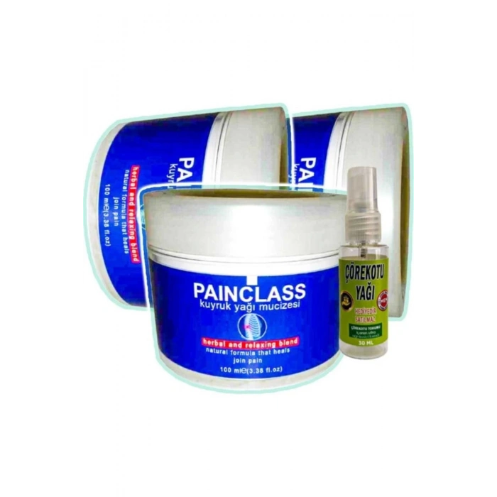 PAIN CLASS Kuyruk Yağı Kremi x 3 adet + Çörek Otu Yağı 30 ml