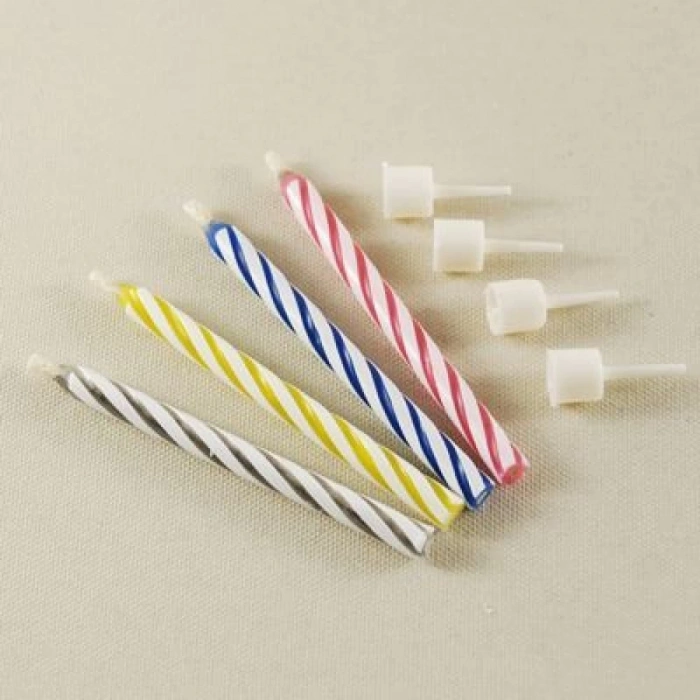 Pasta Mumu - Sönmeyen Mum - 10 Adet - Tekrar Yanan Mum