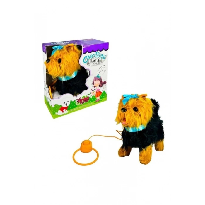 Peluş Tasmalı Yürüyen Köpek