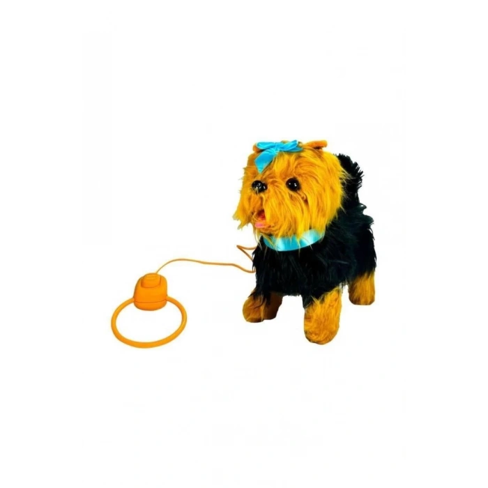 Peluş Tasmalı Yürüyen Köpek